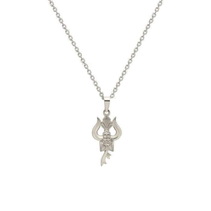 Silver trishul store locket