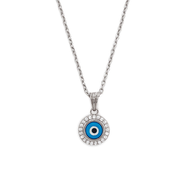 Wholesale Eyeball Necklace with Silver Beads Intriguing Piece