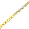 18k Gold Plated Silver Sage Tennis Bracelet