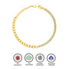 18k Gold Plated Silver Sage Tennis Bracelet