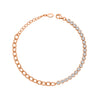 18k Rose Gold Plated Silver Sage Tennis Bracelet