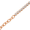 18k Rose Gold Plated Silver Sage Tennis Bracelet