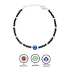 Silver Blue Evil Eye Twinkle Bracelet