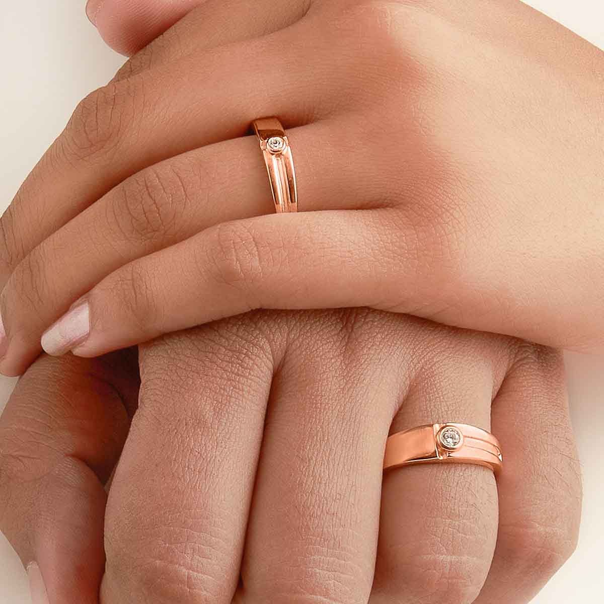 Buy the Silver Love Band Couple Rings - Silberry