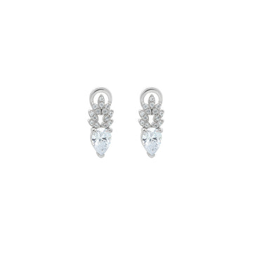 Silver Ice Drop Earrings