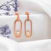 Rose Gold Halo Earrings