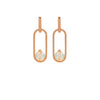 Rose Gold Halo Earrings