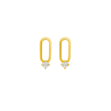 18k Gold Plated Silver Starlight Earrings