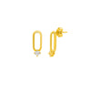 18k Gold Plated Silver Starlight Earrings