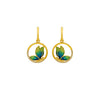 18k Gold Plated Silver Mystic Butterfly Earrings