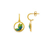 18k Gold Plated Silver Mystic Butterfly Earrings