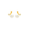 18k Gold Plated Silver Ocean Pearl Earrings