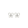 Silver Delicate Butterfly Earrings