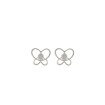 Silver Delicate Butterfly Earrings