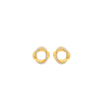 18k Gold Plated Silver Allure Earrings