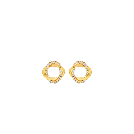 18k Gold Plated Silver Allure Earrings