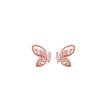 Rose Gold Little Wings Earrings