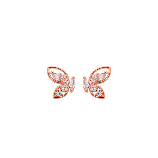 Rose Gold Little Wings Earrings