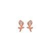 Rose Gold Tiny Lily Earrings