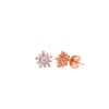 Rose Gold Tiny Bloom Earrings