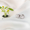 Silver Tiny Square Studs