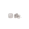 Silver Tiny Square Studs