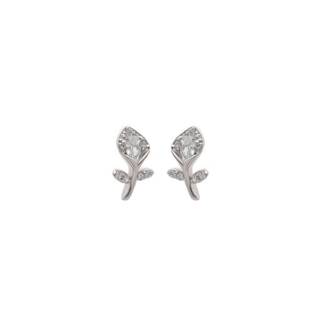 Silver Tiny Lily Earrings