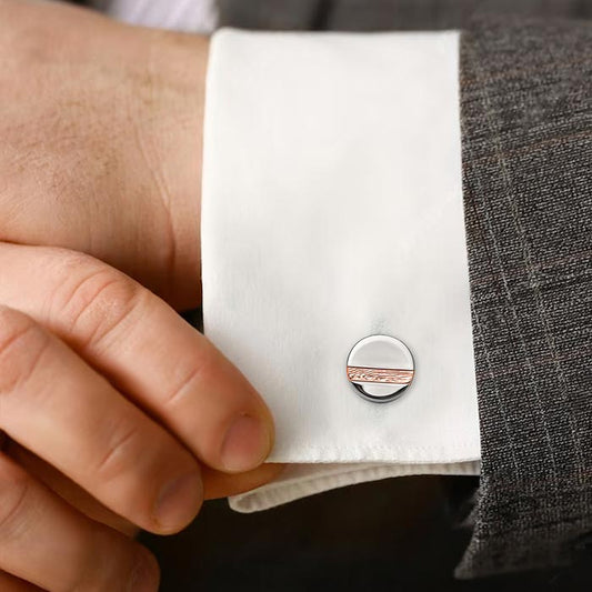18k Rose Gold Plated Silver Skyline Limited Edition Cufflinks