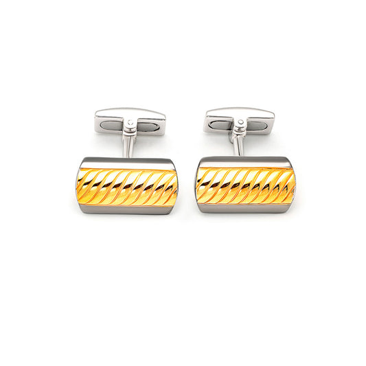 18k Gold Plated Silver Wavy Limited Edition Cufflinks
