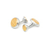 18k Gold Plated Silver Mesh Limited Edition Cufflinks
