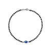 Silver Holy Evil Eye Black Beads Anklets