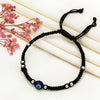 Silver Evil Eye Thread Anklet