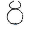 Silver Evil Eye Thread Anklet