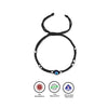 Silver Evil Eye Thread Anklet