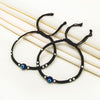 Silver Evil Eye Thread Pair Of Anklets