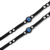 Silver Evil Eye Thread Pair Of Anklets