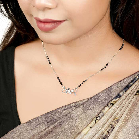 Silver Bouquet Mangalsutra