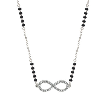 Silver Modern Infinity Mangalsutra