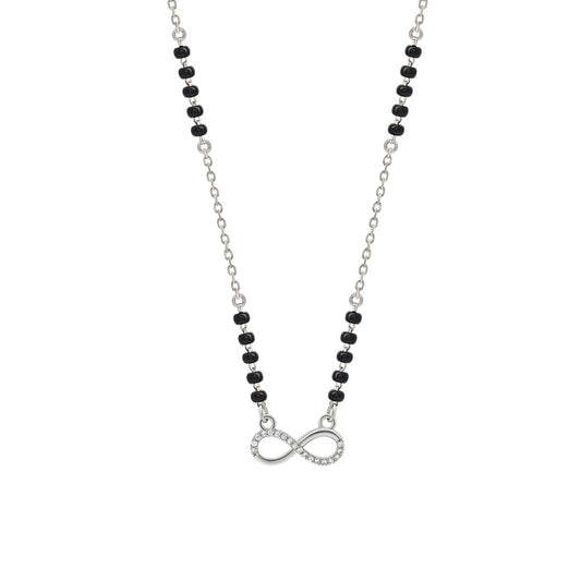 Silver Infinity Glow Mangalsutra