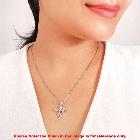 Silver Divine Cross Pendant