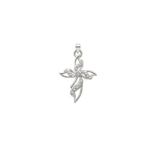 Silver Divine Cross Pendant