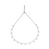 Silver White Radiant Necklace