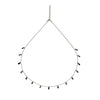 Silver Black Radiant Necklace