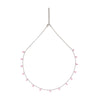 Silver Pink Crystalized Necklace