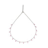 Silver Pink Radiant Necklace