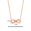 Rose Gold Infinity Glow Necklace