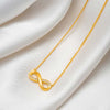 18k Gold Plated Silver Infinity Glow Necklace