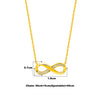 18k Gold Plated Silver Infinity Glow Necklace