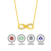 18k Gold Plated Silver Infinity Glow Necklace