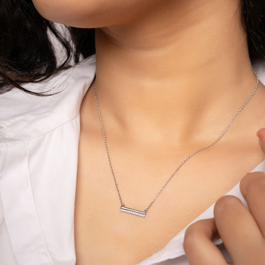 Silver Adorn Necklace